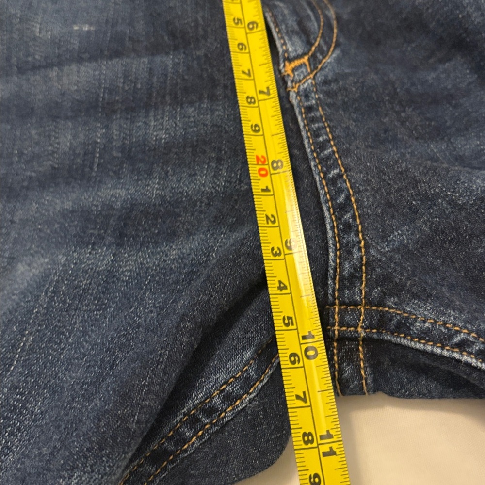 rag & bone Collette Capri jeans SZ 32 distressed dark rinse skinny leg soft - Picture 9 of 14